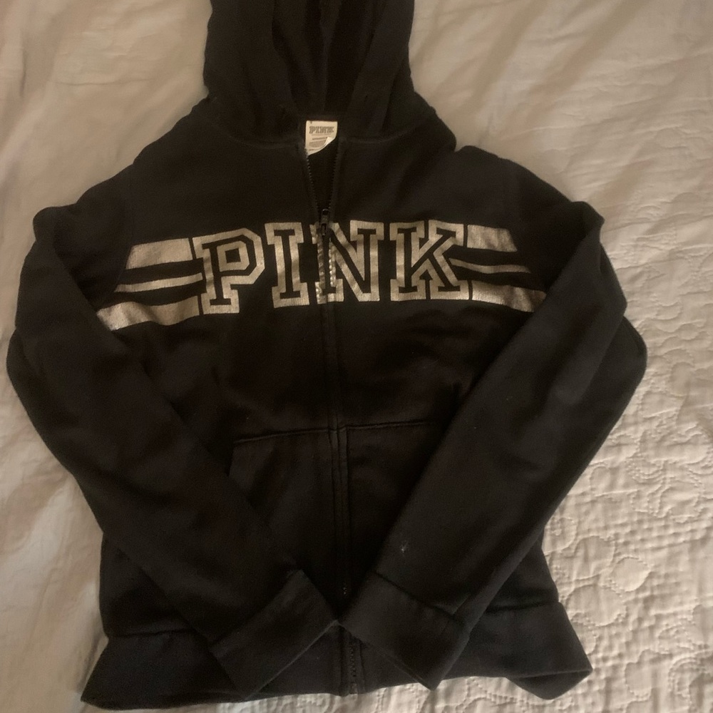 PINK zip up hoodie